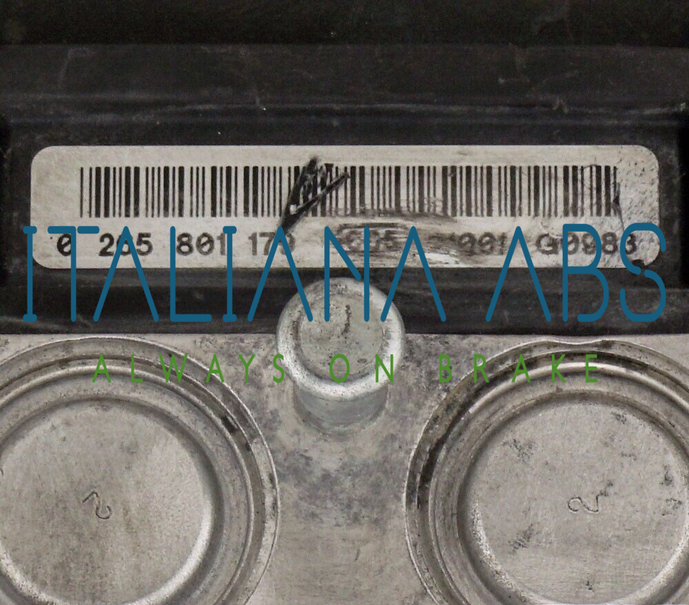 Centralina ABS CITROEN, codici identificativi: 0265209025 9801127780 0265801179