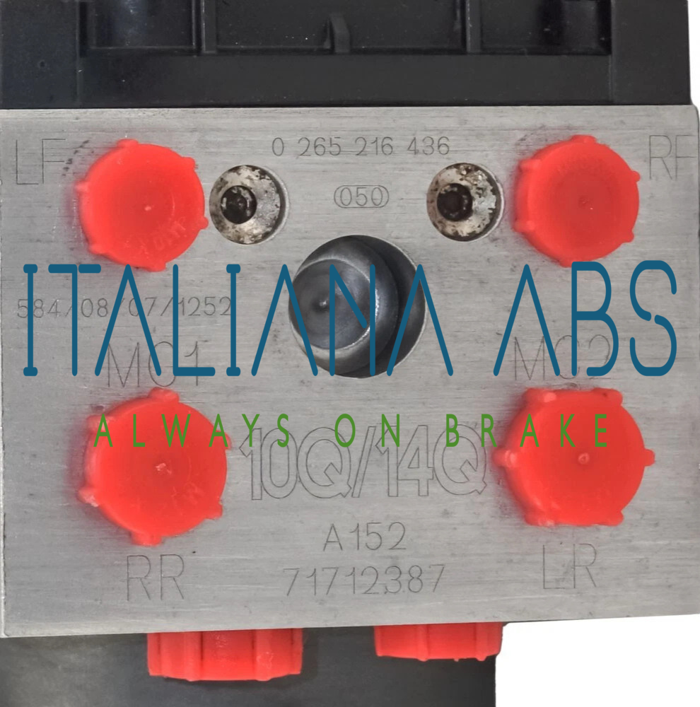 Centralina ABS FIAT, codici identificativi: 0265216436 71712387 0273004168