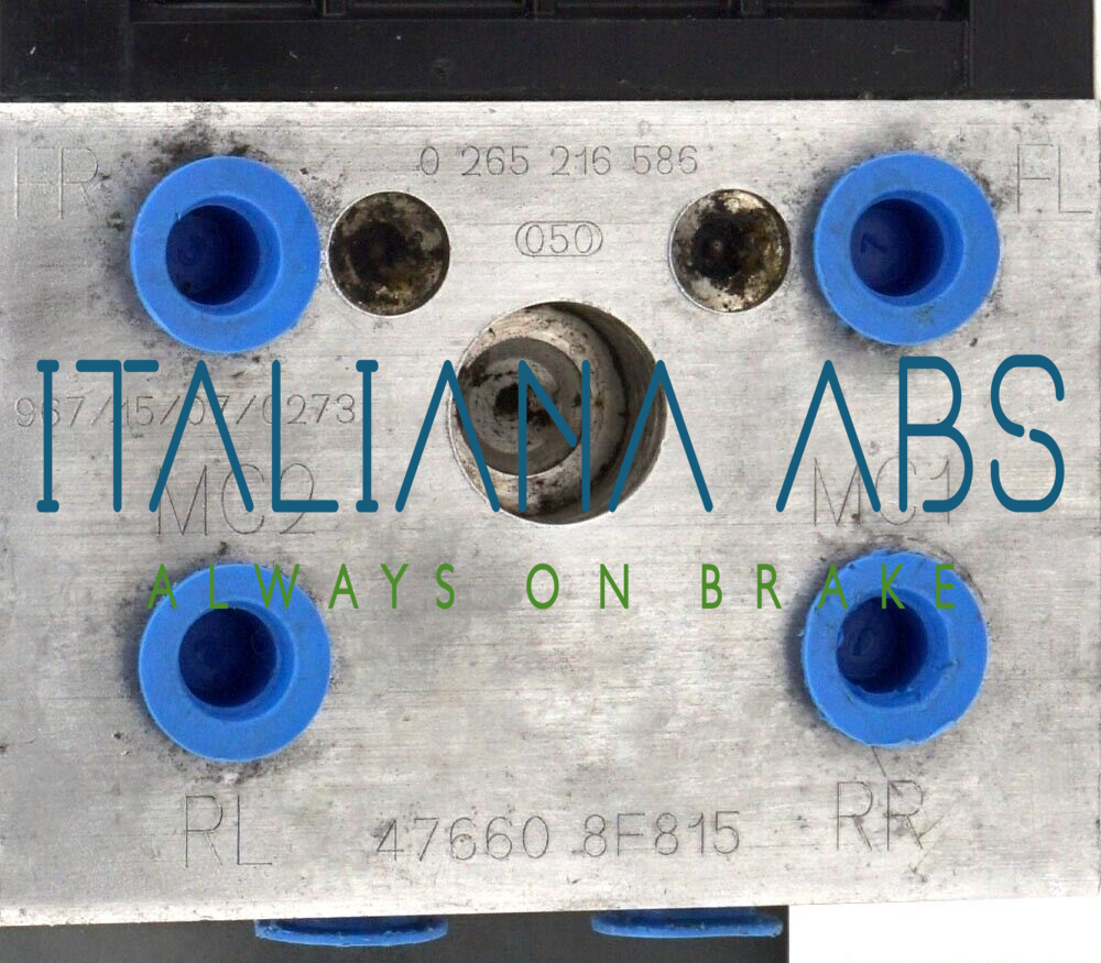 Centralina ABS NISSAN, codici identificativi: 0265216586 476608F815 0273004316