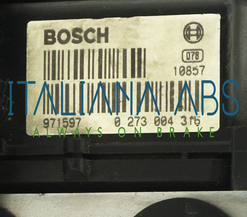 Centralina ABS NISSAN, codici identificativi: 0265216586 476608F820 0273004316