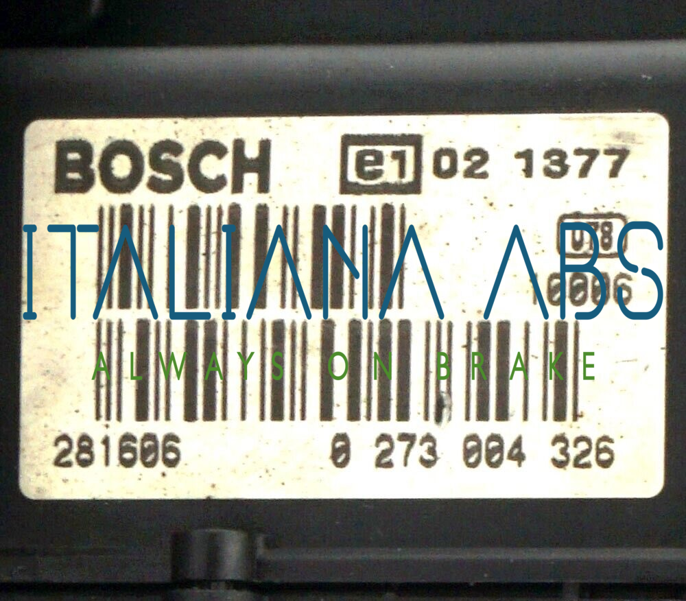 Centralina ABS IVECO, codici identificativi: 0265219441 500370968 0273004326