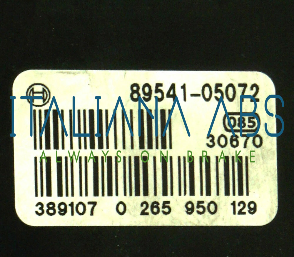 Centralina ABS TOYOTA, codici identificativi: 0265225282 4454005032 0265950129