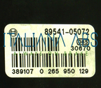 Centralina ABS TOYOTA, codici identificativi: 0265225282 4454005032 0265950129