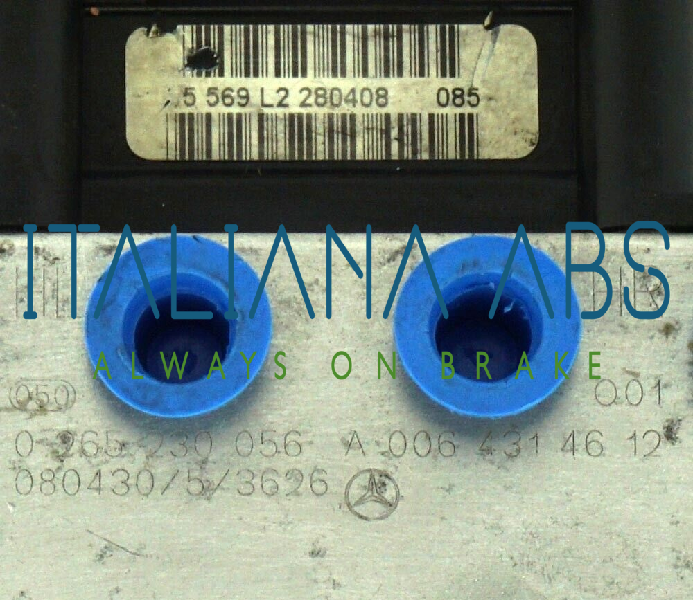 Centralina ABS MERCEDES, codici identificativi: 0265230056 A0064314612 0265950840