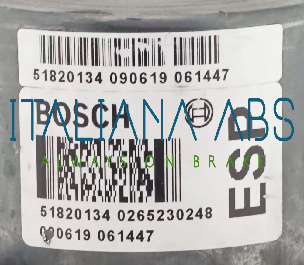 Centralina ABS FIAT, codici identificativi: 0265230248 51820134 0265950951