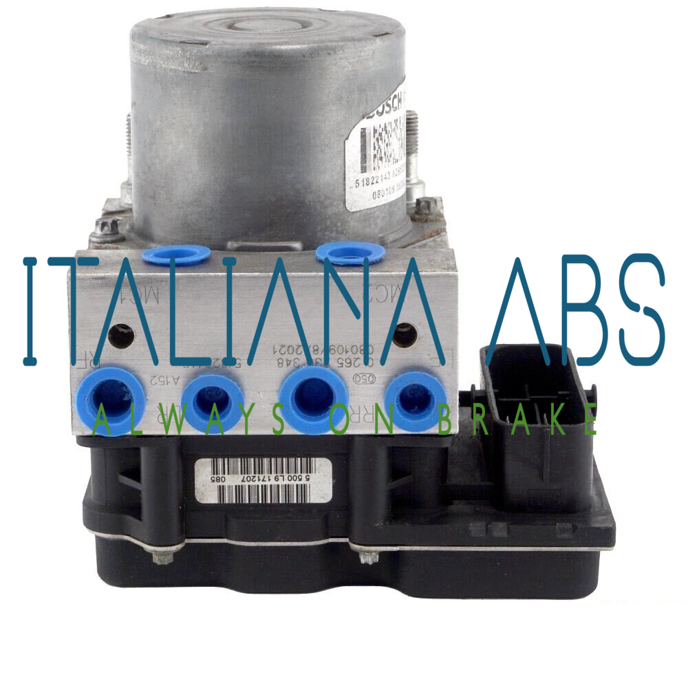 Centralina ABS FIAT, codici identificativi: 0265230348 51822143 0265951047