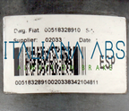 Centralina ABS FIAT, codici identificativi: 0265230806 51832891 0265951327
