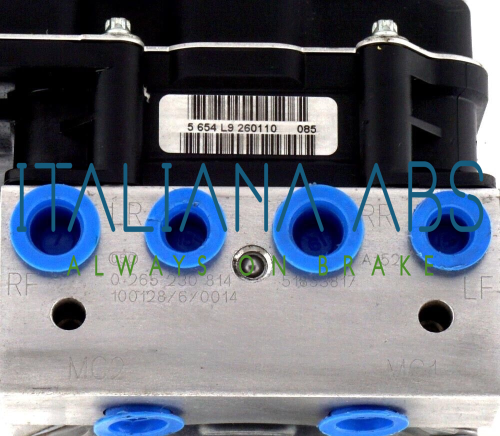 Centralina ABS FIAT, codici identificativi: 0265230814 51853817 0265951550
