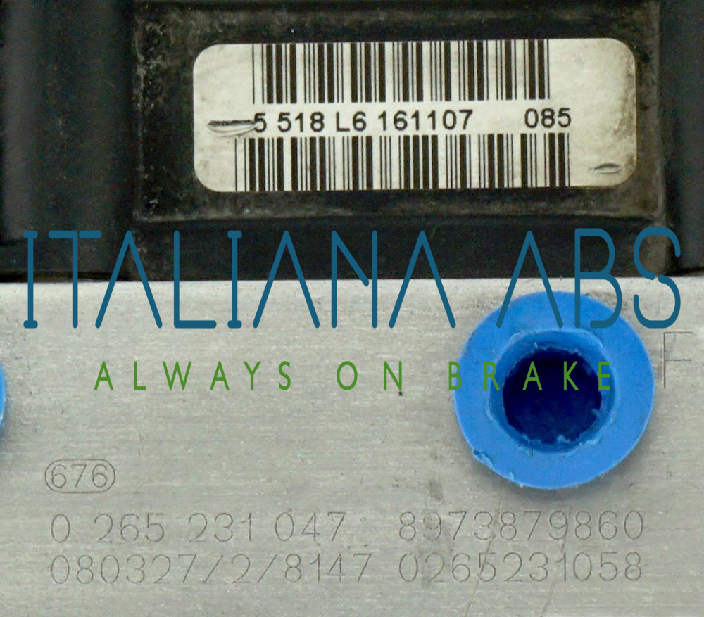 Centralina ABS ISUZU, codici identificativi: 0265231047 8973879860 0265800578