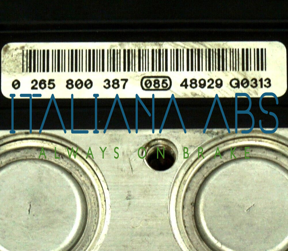 Centralina ABS RENAULT, codici identificativi: 0265231474 8200344606 0265800387