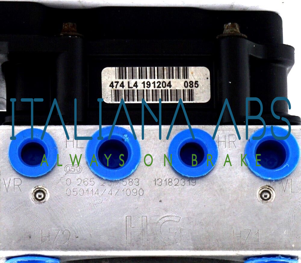 Centralina ABS OPEL, codici identificativi: 0265231583 13182319 HG 0265800443 