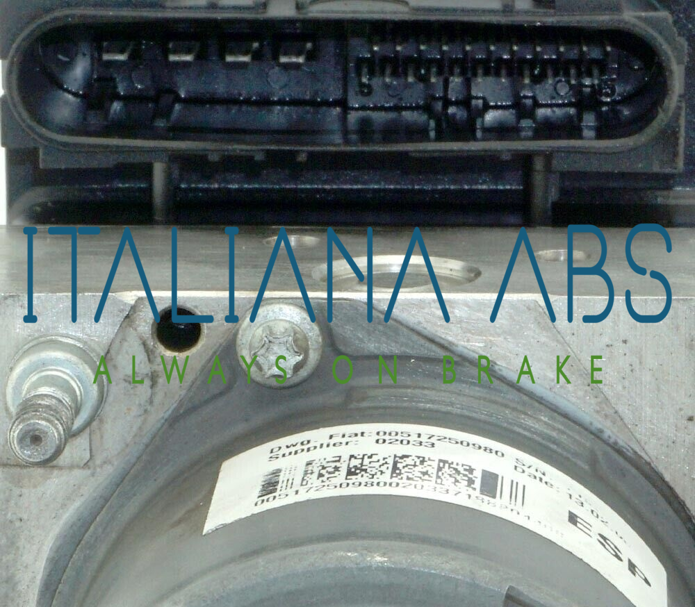 Centralina ABS FIAT, codici identificativi: 0265234068 51725098 0265950334