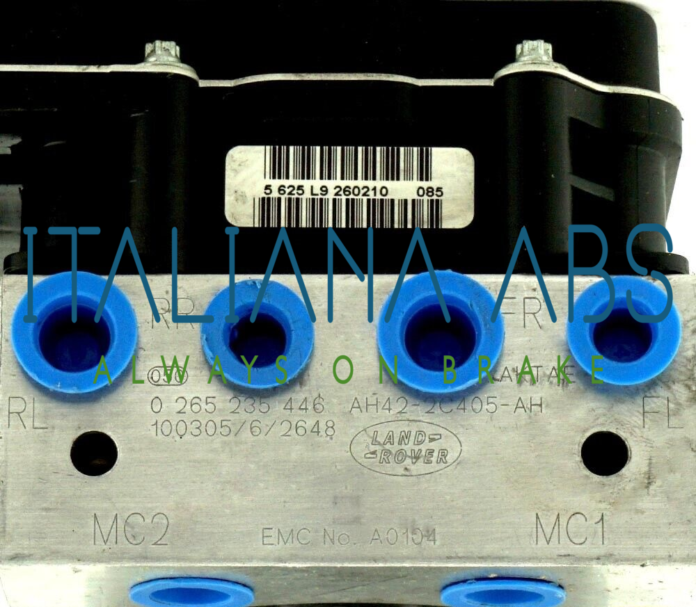 Centralina ABS Land Rover, codici identificativi: 0265235446 AH422C405AH 0265950780