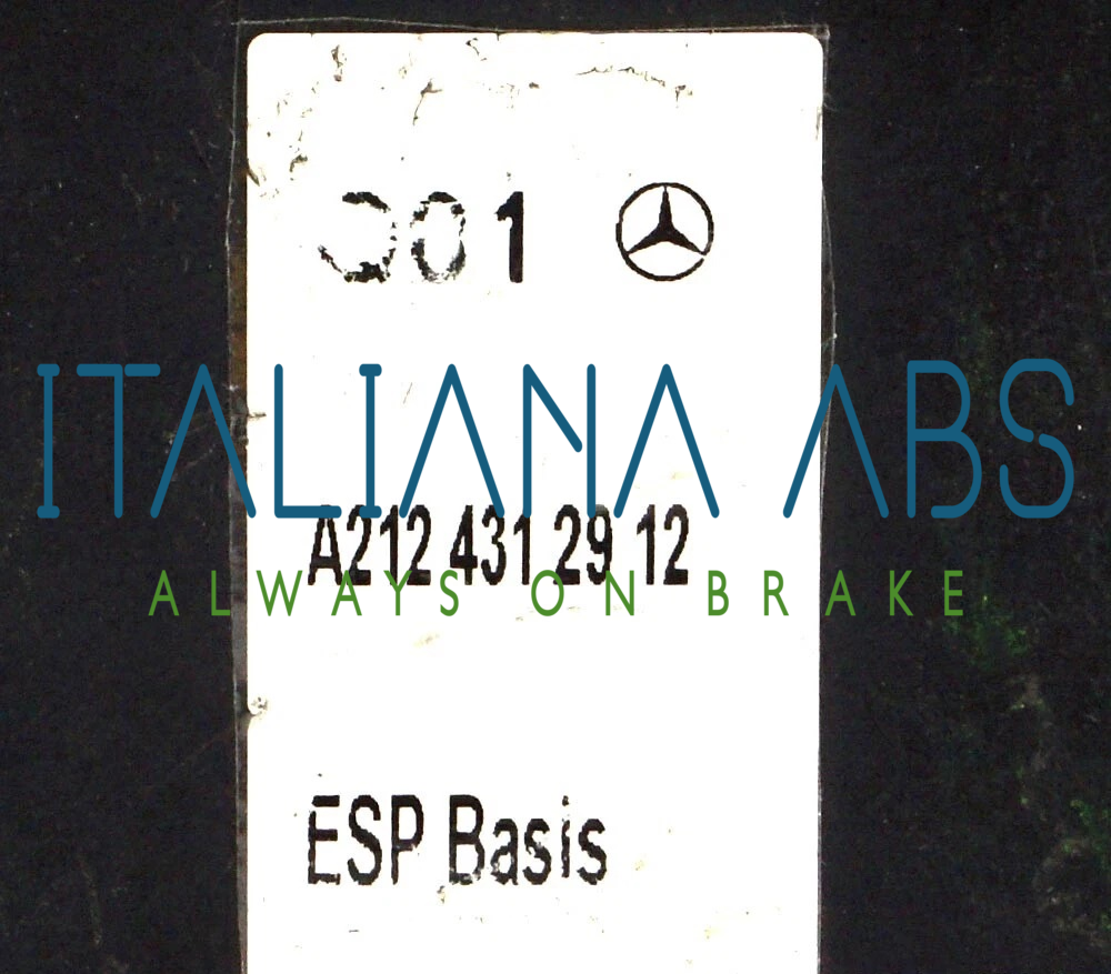 Centralina ABS MERCEDES, codici identificativi: 0265236310 A2124312912 0265951213