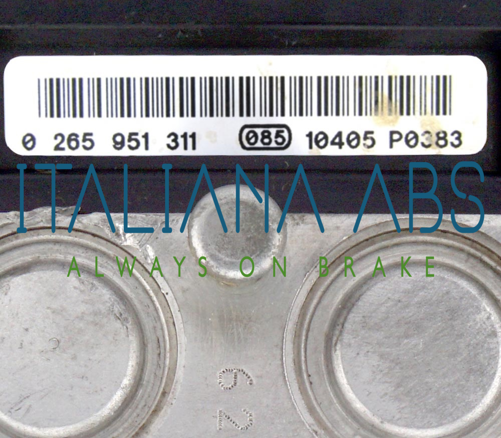 Centralina ABS FIAT SUZUKI, codici identificativi: 0265238075 0265951311 5611055LN1