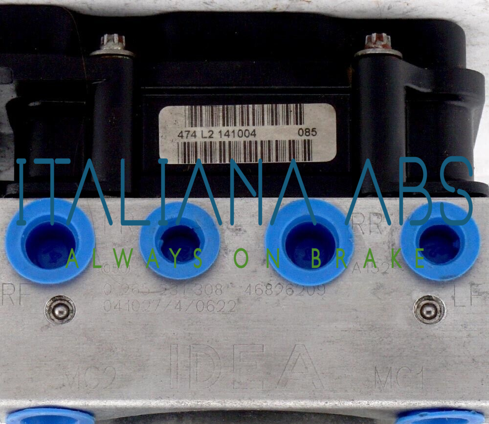 Centralina ABS FIAT, codici identificativi: 0265800304 0265231308 46826209