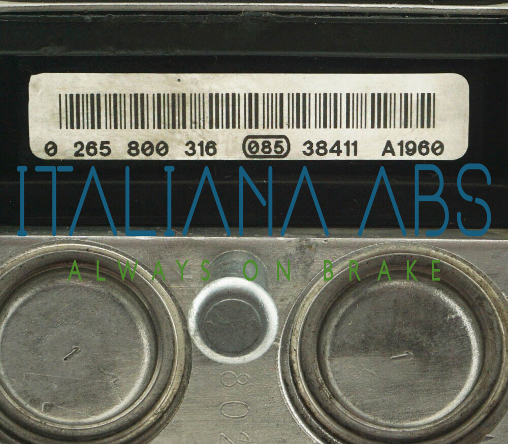 Centralina ABS RENAULT, codici identificativi: 0265800316 0265231333 8200229137