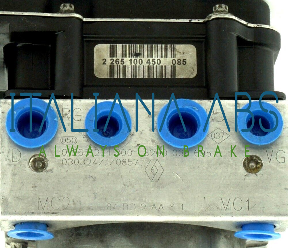 Centralina ABS RENAULT, codici identificativi: 0265800317 0265231300 8200038695