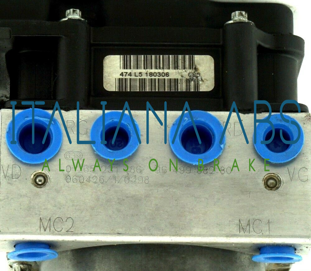 Centralina ABS PEUGEOT, codici identificativi: 0265800395 9649988280 9659457180