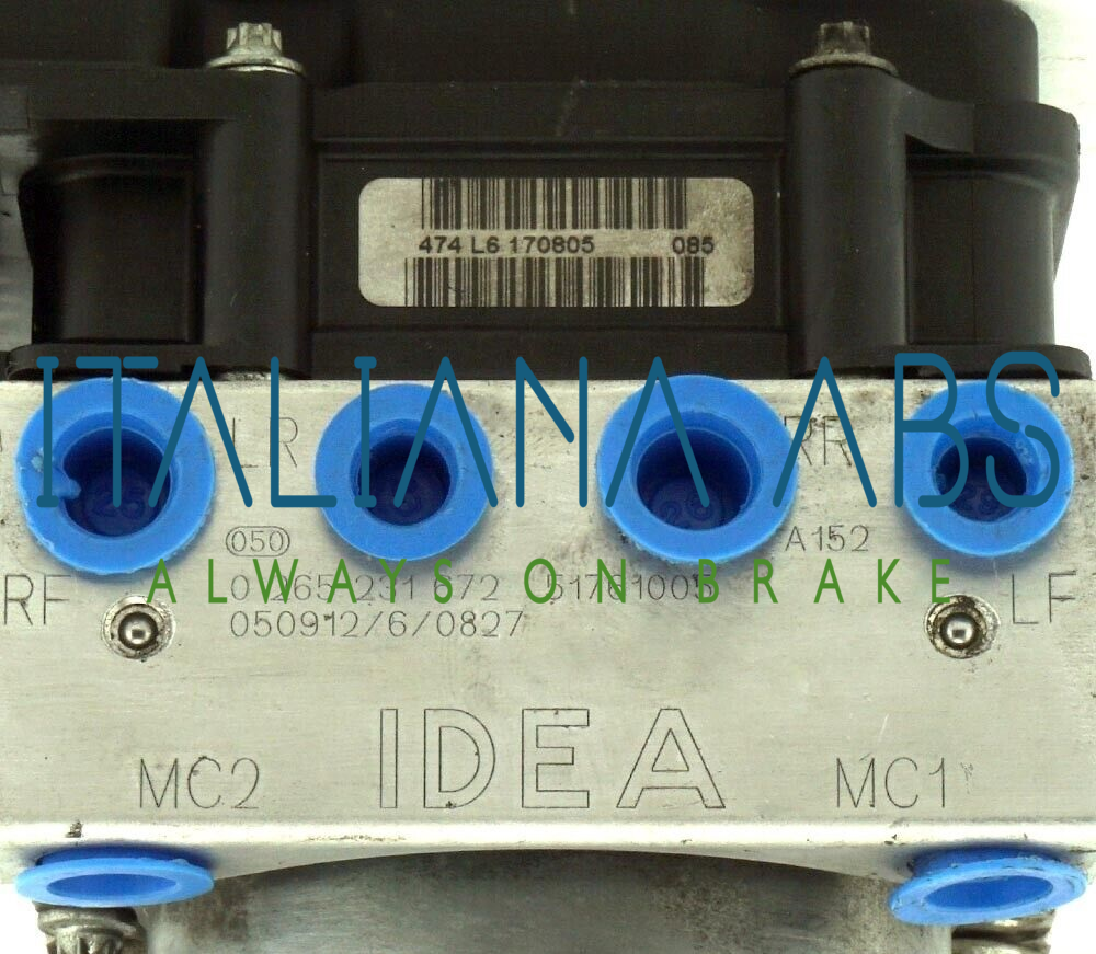 Centralina ABS FIAT, codici identificativi: 0265800495 0265231672 51761005