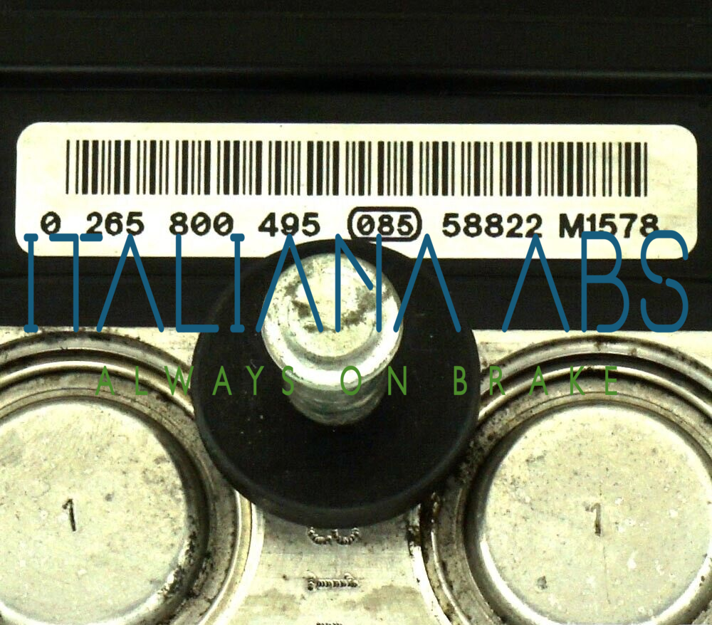 Centralina ABS FIAT, codici identificativi: 0265800495 0265231672 51761005
