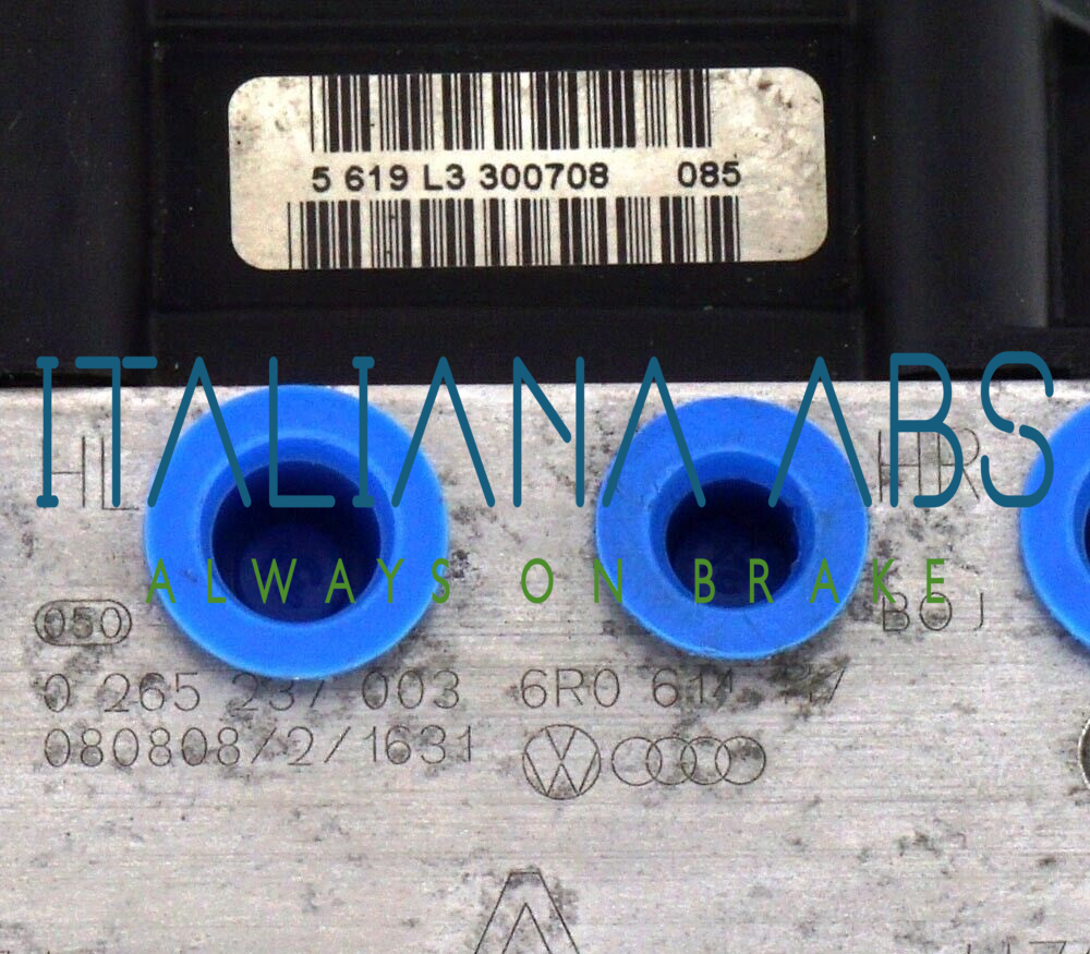 Centralina ABS SEAT, codici identificativi: 0265800729 6R0614117 6R0907379