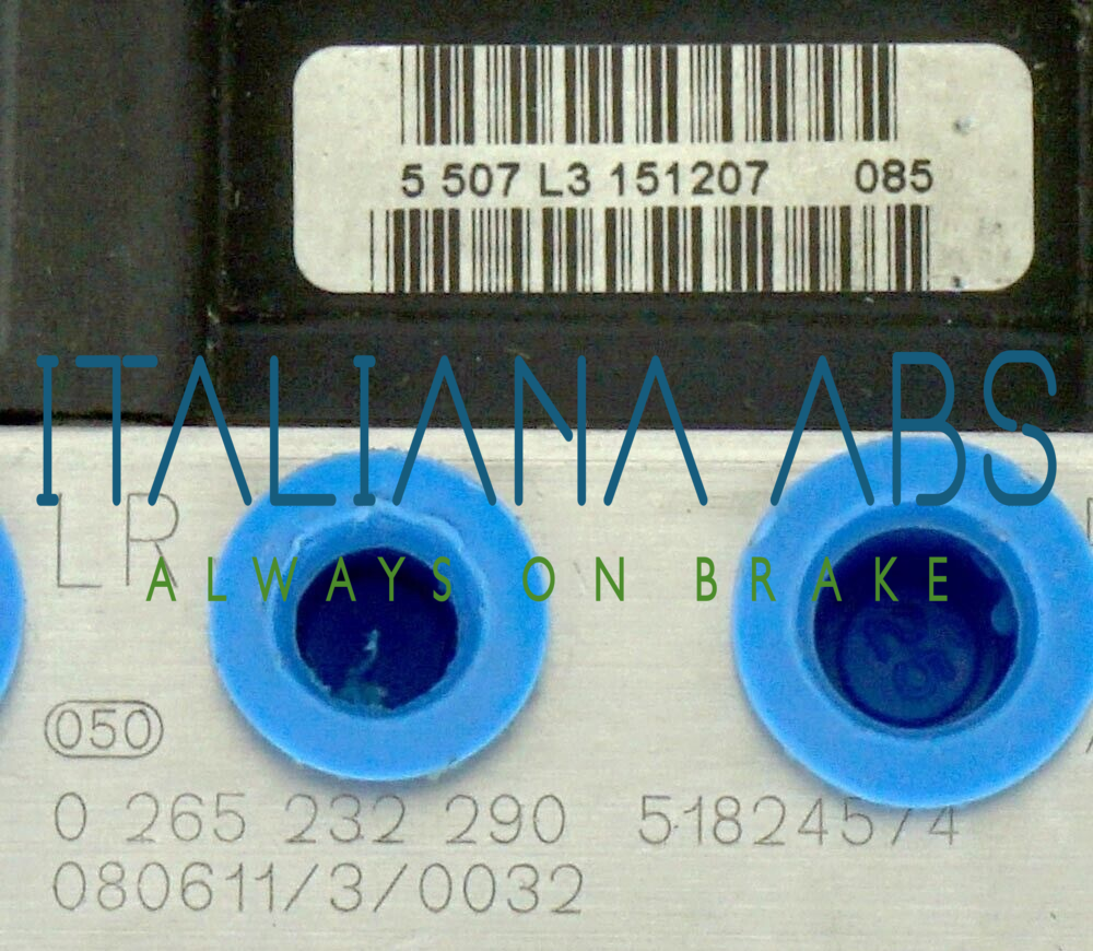Centralina ABS FIAT, codici identificativi: 0265800800 0265232290 51824574