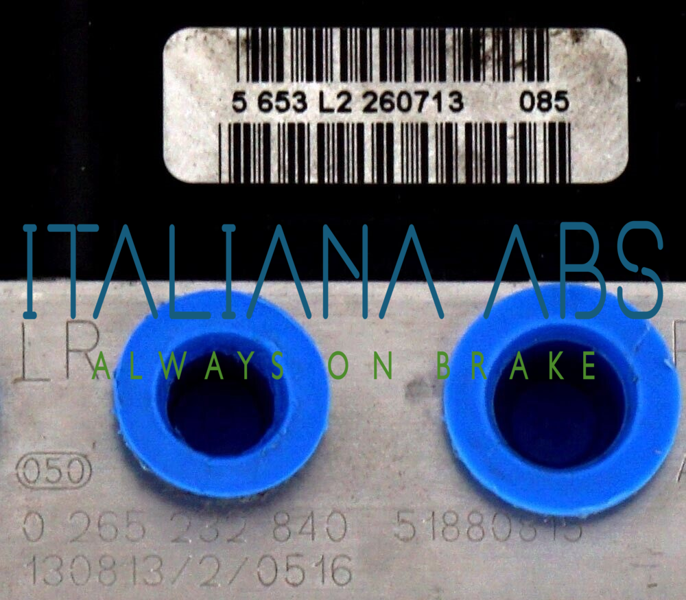 Centralina ABS FIAT, codici identificativi: 500 0265801087 0265232840 51880815