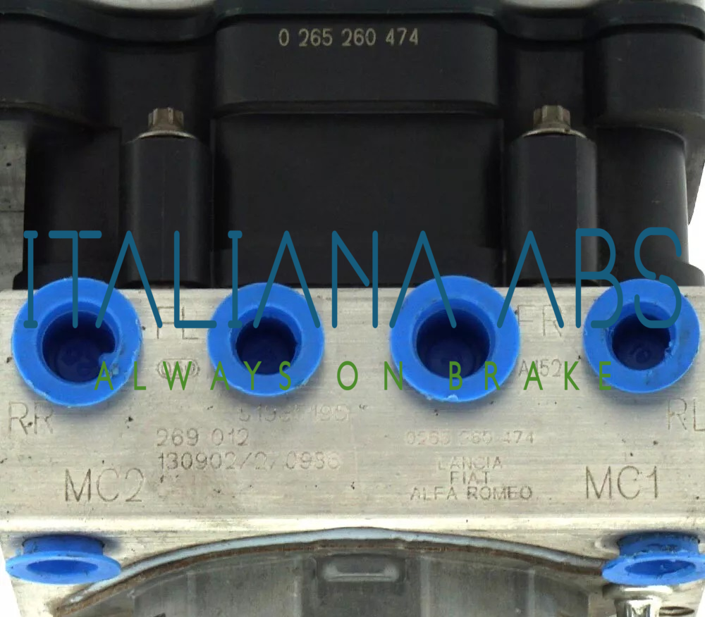 Centralina ABS FIAT, codici identificativi: 0265805007 0265260474 51935195