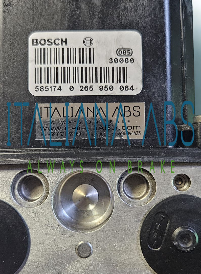 Centralina ABS MASERATI, codici identificativi: 0265950064 0265225144 192355