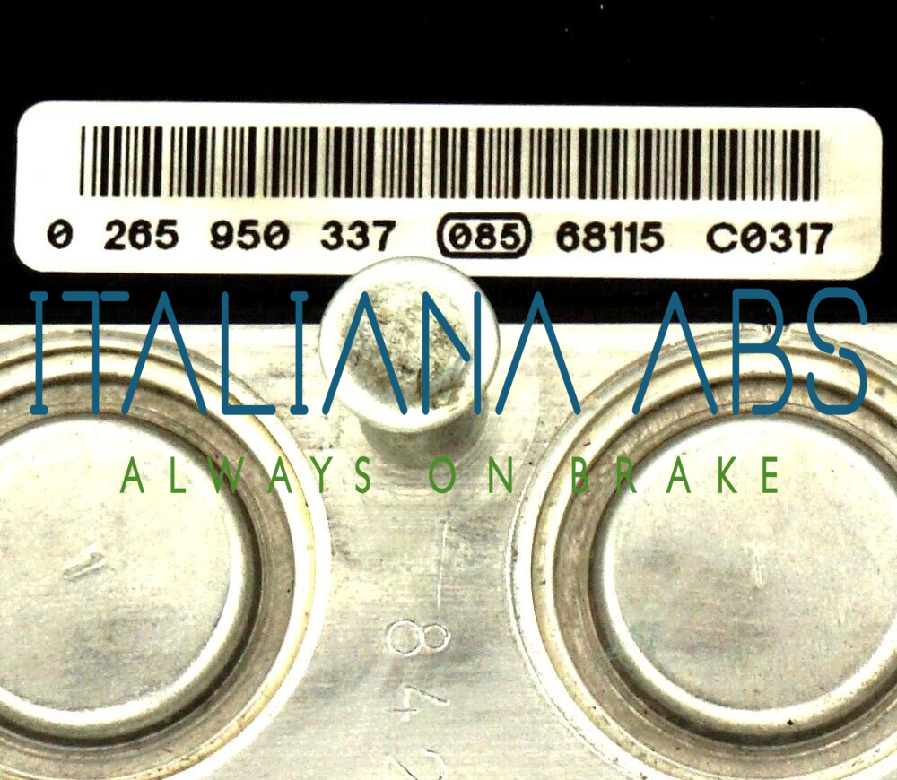 Centralina ABS Land Rover, codici identificativi: 0265950337 0265234074 SRB500164