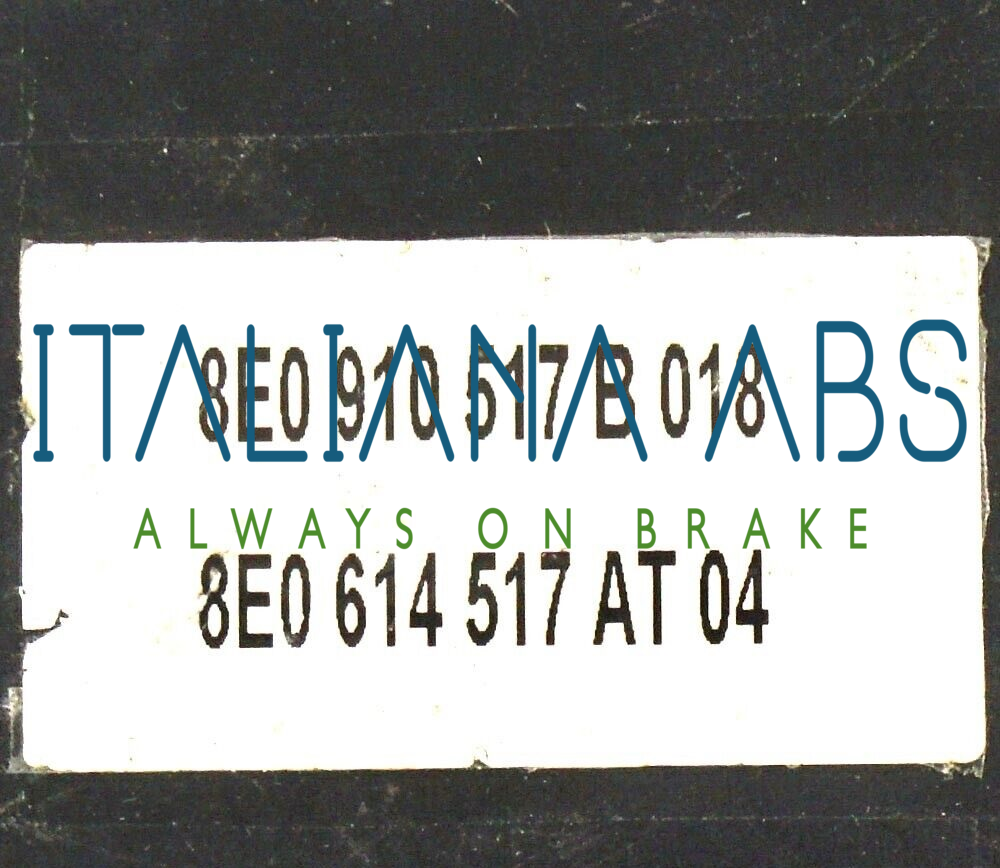 Centralina ABS AUDI, codici identificativi: 0265950468 8E0614517AT 8E0910517B