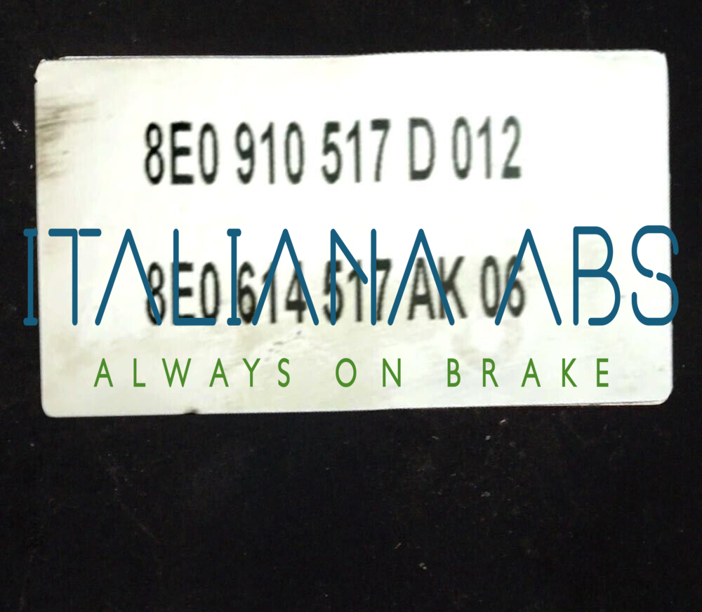 Centralina ABS AUDI, codici identificativi: 0265950474 8E0614517AK 8E0910517D