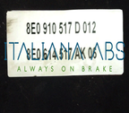 Centralina ABS AUDI, codici identificativi: 0265950474 8E0614517AK 8E0910517D
