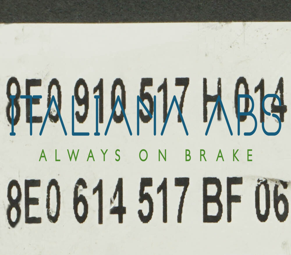 Centralina ABS AUDI, codici identificativi: 0265950474 8E0910517H 8E0614517BF