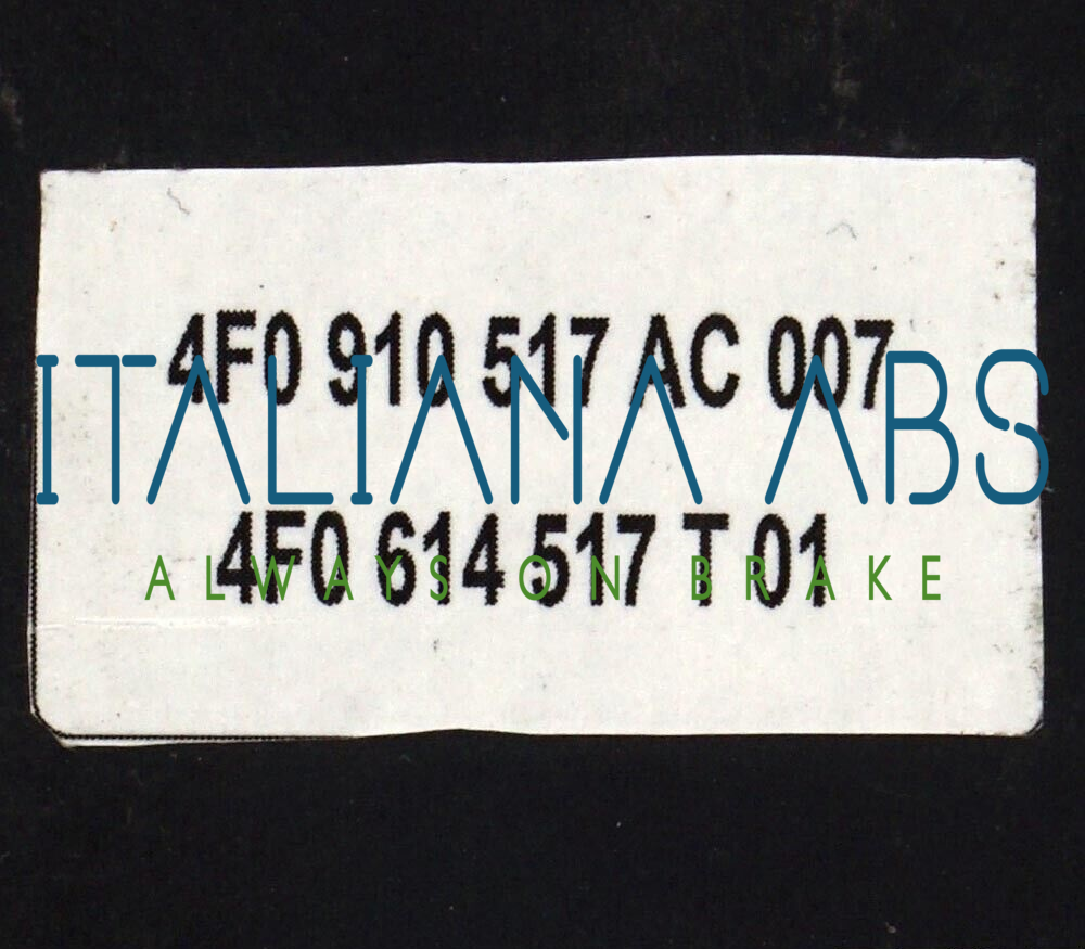 Centralina ABS AUDI, codici identificativi: 0265950556 4F0910517AC 4F0614517T