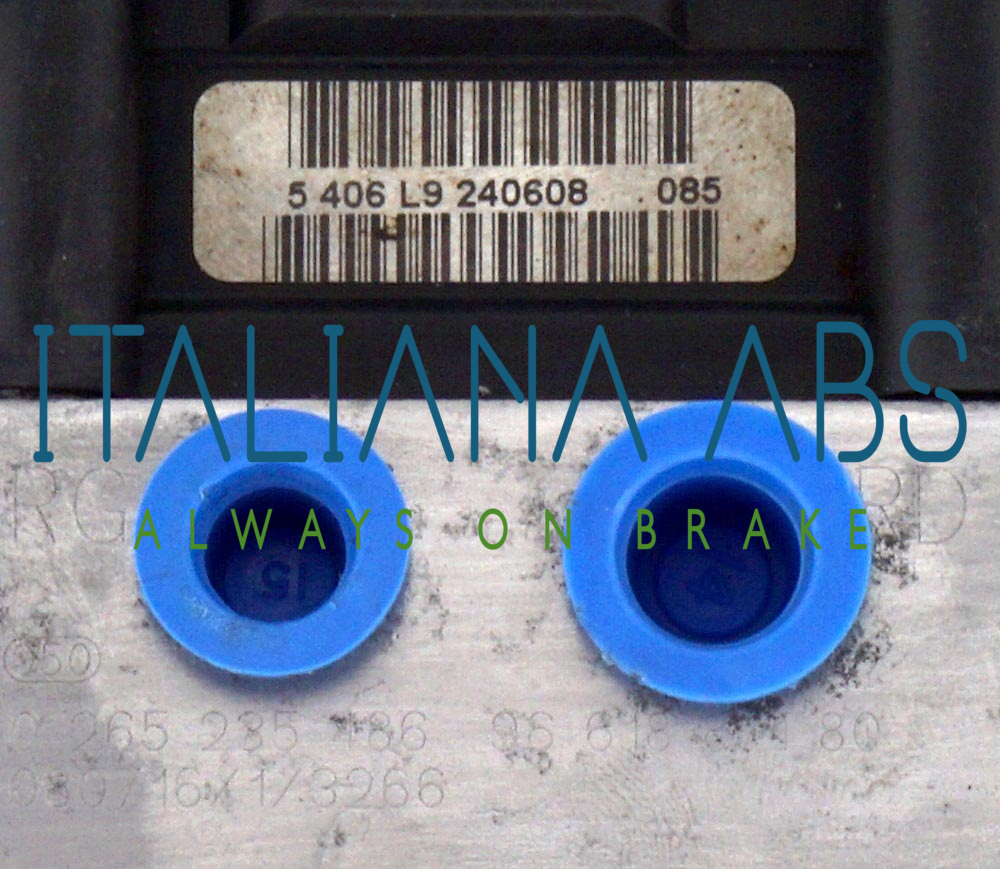 Centralina ABS PEUGEOT, codici identificativi:  0265950806 9661887180 1401259580