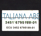 Centralina ABS BMW, codici identificativi: 0265951100 34516791272 34516795188
