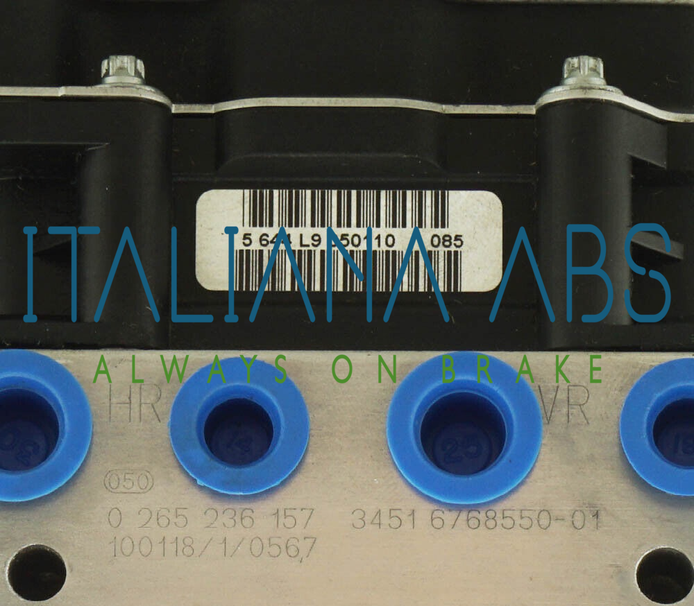 Centralina ABS BMW, codici identificativi: 0265951101 0265236157 34516768550