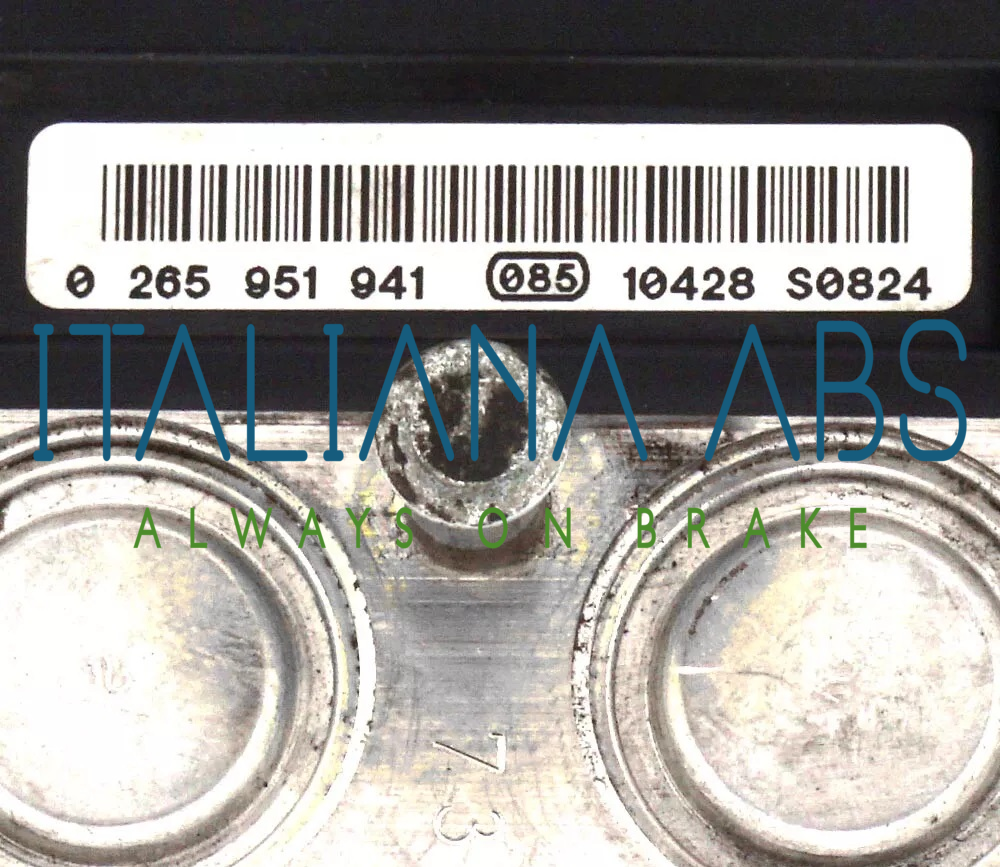 Centralina ABS FIAT, codici identificativi: 0265951941 0265252208 51908528