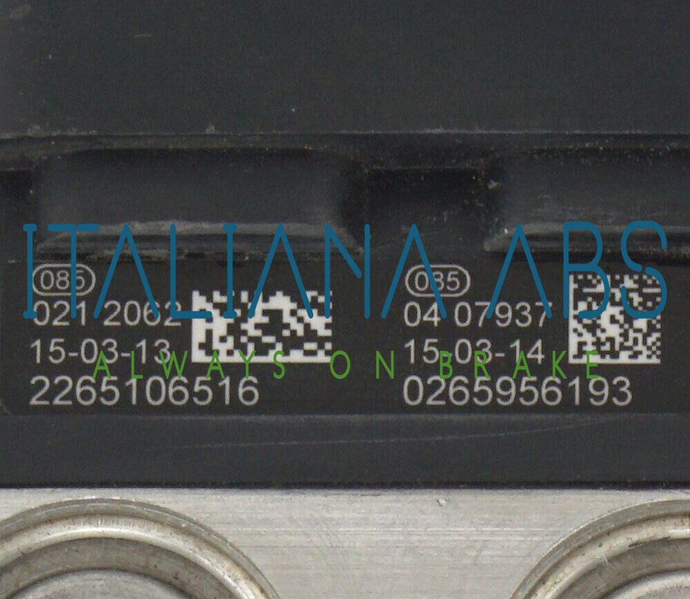 Centralina ABS SUZUKI, codici identificativi: 0265956193 5611061ME0 0265243868