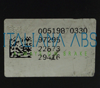 Centralina ABS FIAT, codici identificativi: 0265956214 51987033 0265260989