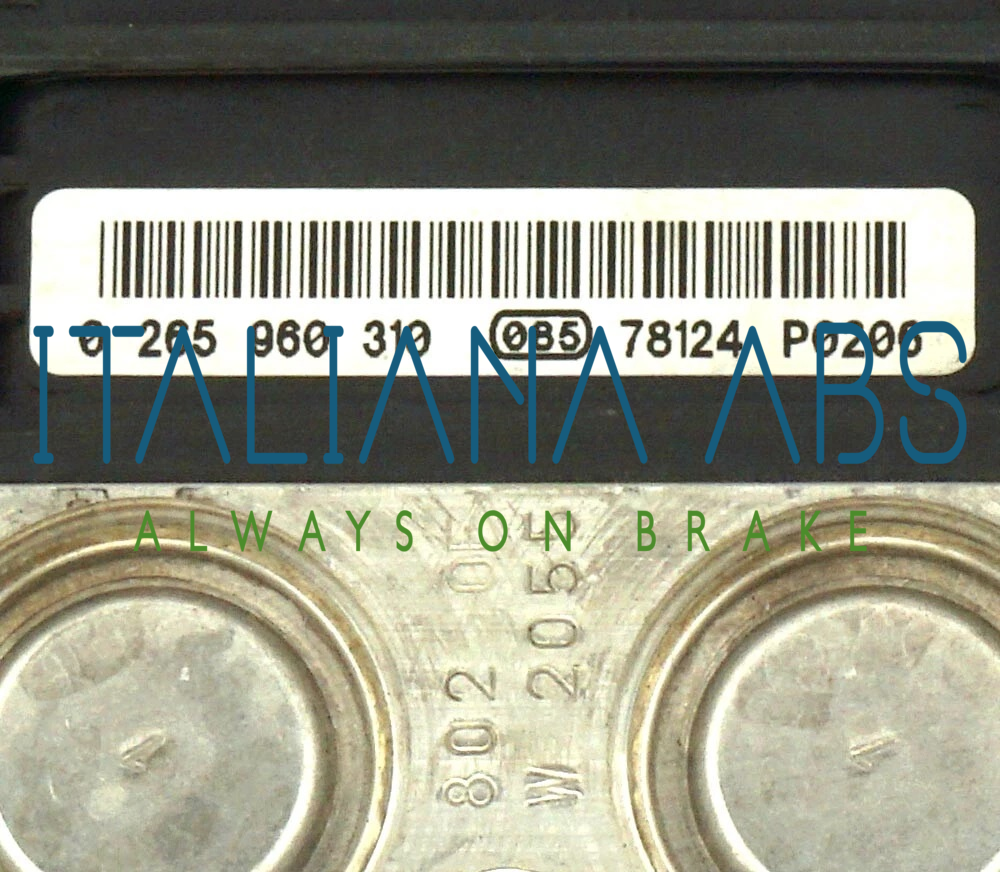 Centralina ABS MERCEDES, codici identificativi: 0265960310 A2114312212 0265250219
