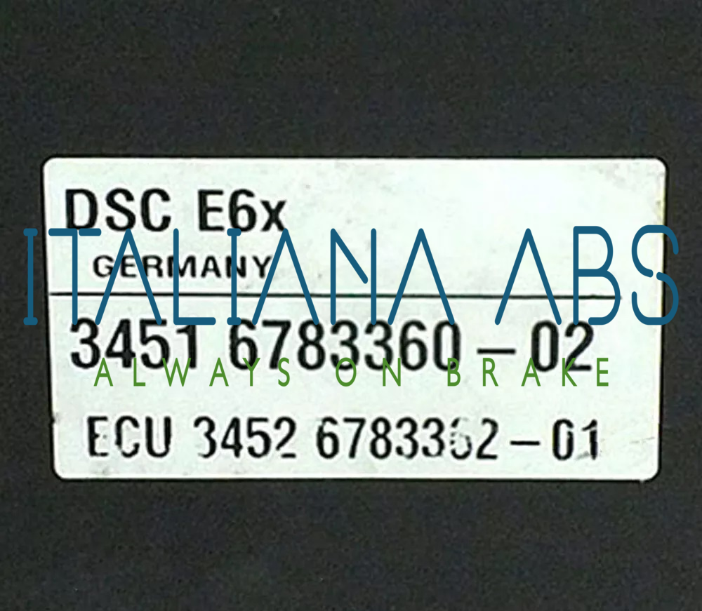 Centralina ABS BMW, codici identificativi: 0265960327 34516783360 34516774679
