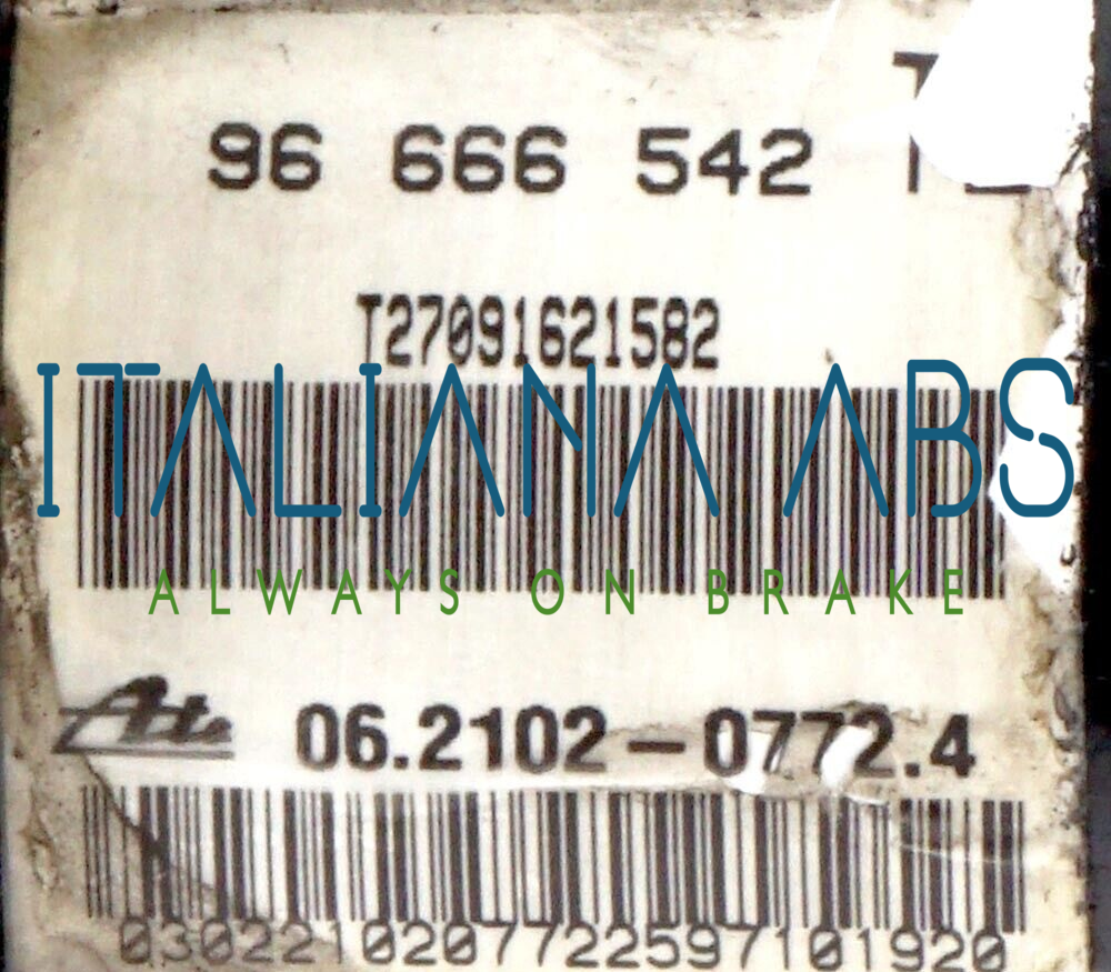 Centralina ABS CHEVROLET codici identificativi: 06210909843 96666542 06210207724
