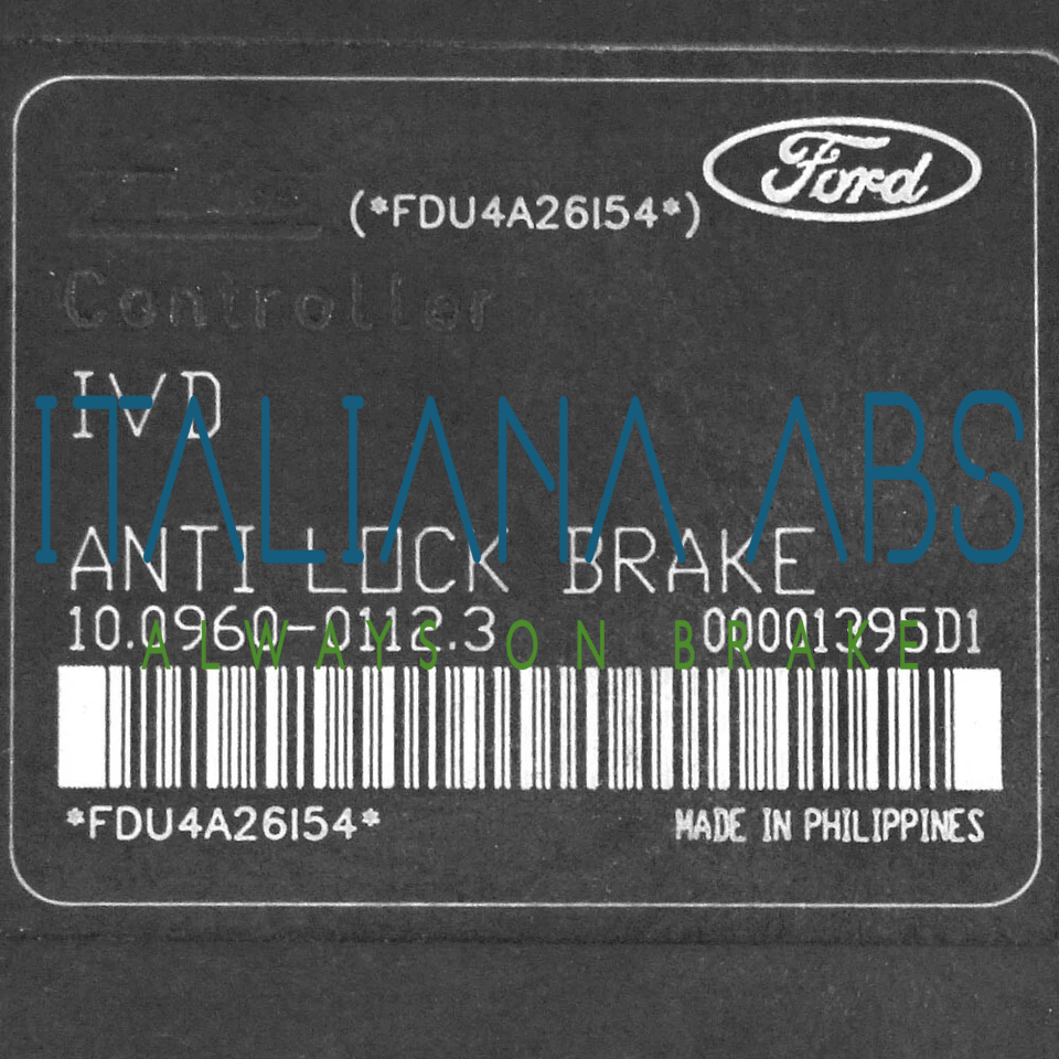 Centralina ABS FORD, codici identificativi: 10020601374 3M512C405AF 10096001123