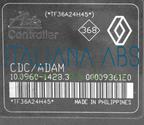 Centralina ABS RENAULT, codici identificativi: 10020601744 8200345940C 10096014283