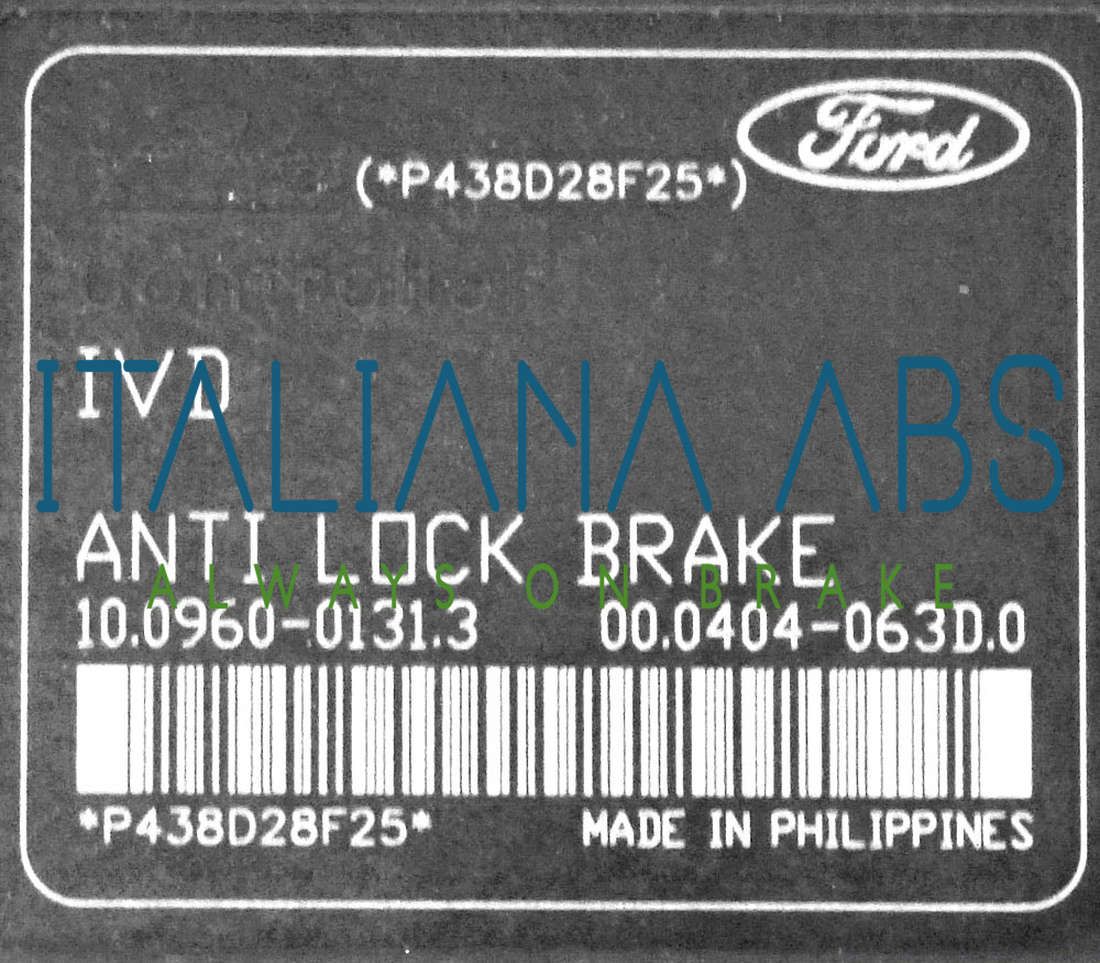 Centralina ABS FORD, codici identificativi: 10020603724 8V412C405AE 10096001313