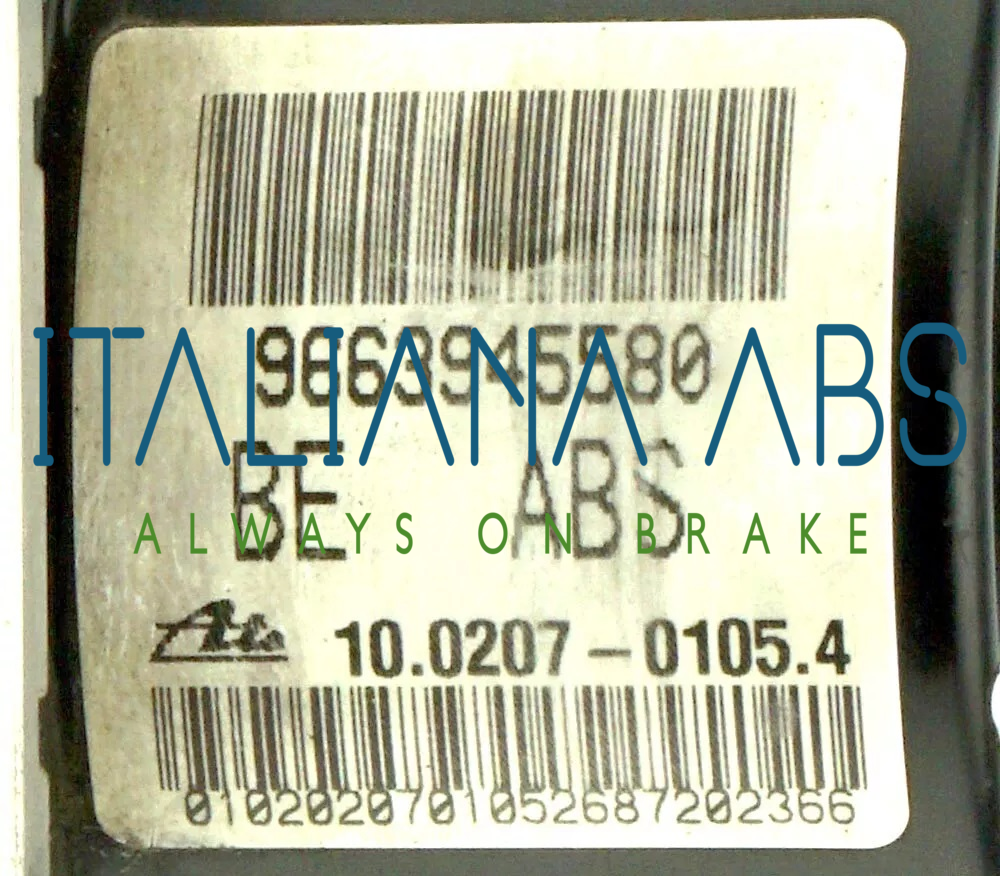 Centralina ABS PEUGEOT, codici idnetificativi: 10020701054 10097011463 9663945580