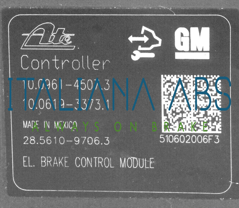 Centralina ABS OPEL, codici identificativi: 10021204594 13332613 AA2 10096145073